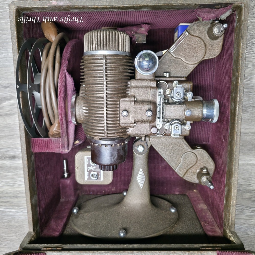 Bell & Howell FILMO-MASTER 8mm Vintage Motion Picture Projector with Case
